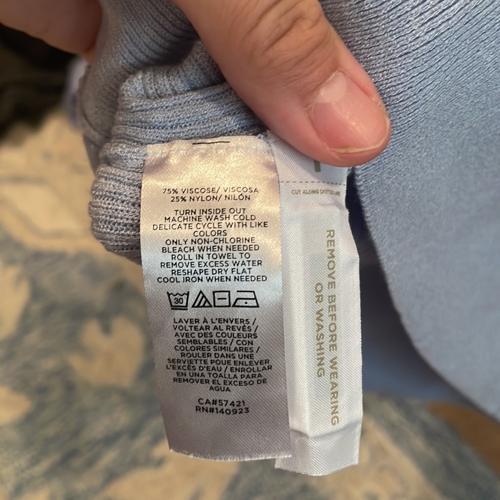 Loft Lightweight Blue Sweater - image 3